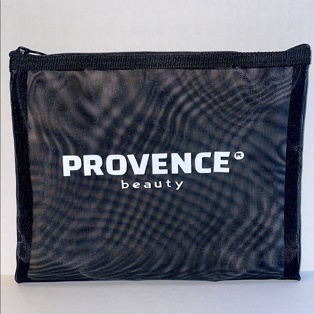 Provence Beauty Black See-Through Makeup & Accessories Travel Pouch